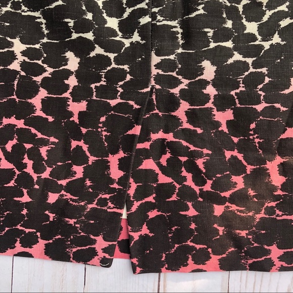 EUC J. Crew Linen No. 2 Pencil Skirt Leopord Ombré - Picture 6 of 6